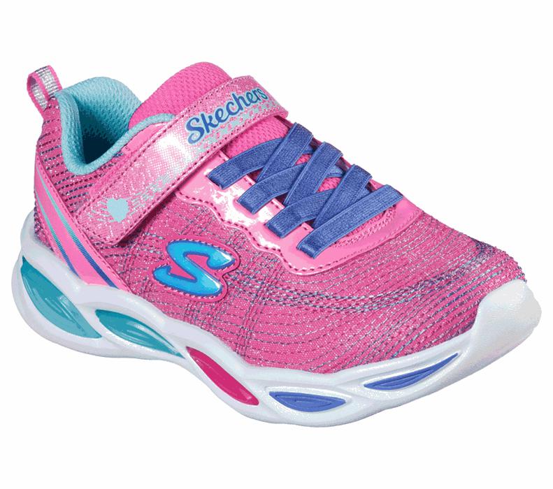 Skechers Lights: Shimmer Beams - Sparkle Glitz - Girls Sneakers Pink/Multicolor [AU-NH0247]